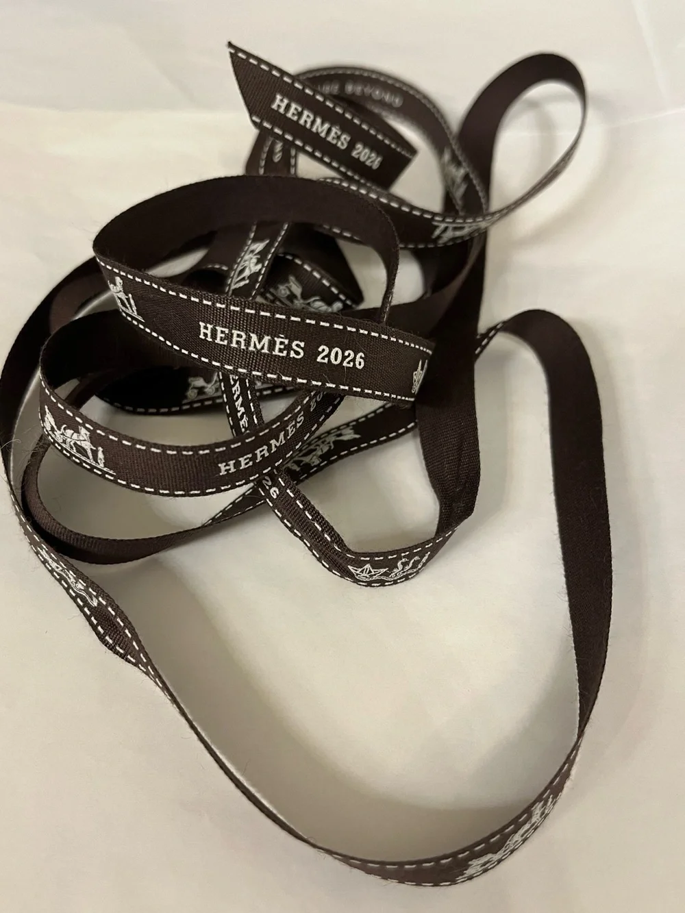 Hermès 2026 Brown Logo Ribbon